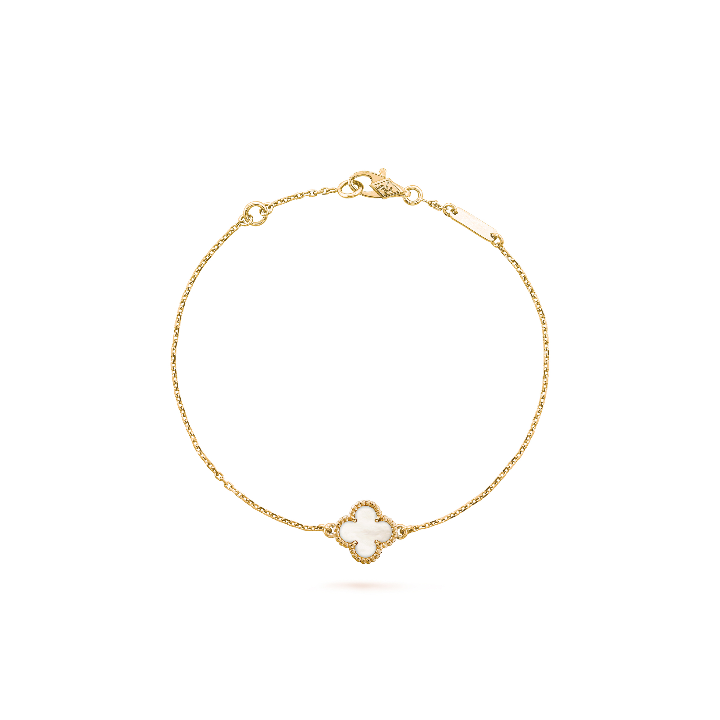 VAN CLEEF ARPELS SWEET ALHAMBRA BRACELET - YELLOW GOLD, MOTHER-OF-PEARL VCARF68800 VAN CLEEF ARPELS SWEET ALHAMBRA BRACELET - YELLOW GOLD, MOTHER-OF-PEARL VCARF68800